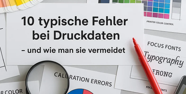 10 typische Fehler bei Druckdaten 10 typische Fehler bei Druckdaten