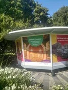 Folienbeschriftung Pavillon