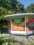 Folienbeschriftung Pavillon